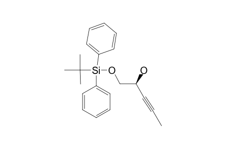 (2S)-1-(tert-butyl-di(phenyl)silyl)oxypent-3-yn-2-ol