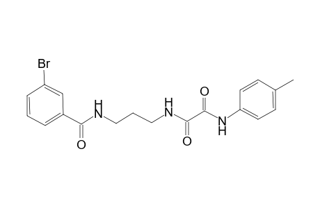 N-[3-[(3-bromobenzoyl)amino]propyl]-N'-(4-methylphenyl)oxamide