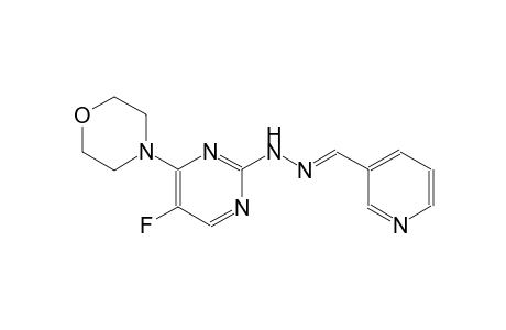 3-pyridinecarboxaldehyde, [5-fluoro-4-(4-morpholinyl)-2-pyrimidinyl]hydrazone