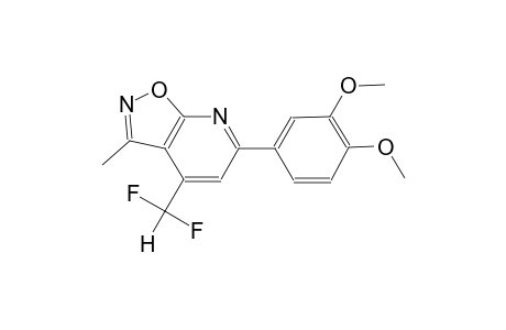 isoxazolo[5,4-b]pyridine, 4-(difluoromethyl)-6-(3,4-dimethoxyphenyl)-3-methyl-