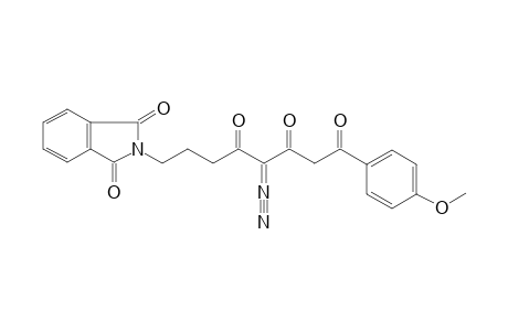 4-(1lambda~5~-diazynylidene)-8-(1,3-dioxo-1,3-dihydro-2H-isoindol-2-yl)-1-(4-methoxyphenyl)-1,3,5-octanetrione