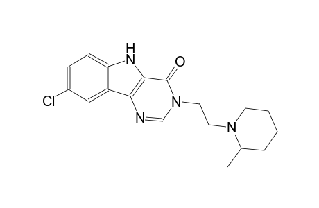 4H-pyrimido[5,4-b]indol-4-one, 8-chloro-3,5-dihydro-3-[2-(2-methyl-1-piperidinyl)ethyl]-