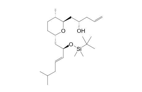 (S)-1-((2R,3S,6S)-6-((R,E)-2-((tert-butyldimethylsilyl)oxy)-6-methylhept-3-en-1-yl)-3-methyltetrahydro-2H-pyran-2-yl)pent-4-en-2-ol