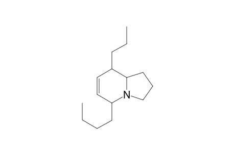 8-Propyl-5-butyl-6,7-dehydro-indolizidine