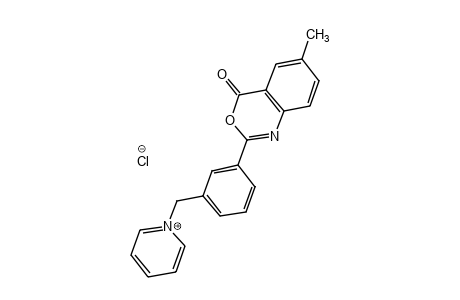 1-[m-(6-METHYL-6-OXO-4H-3,1-BENZOXAZIN-2-YL)BENZYL]PYRIDINIUM CHLORIDE