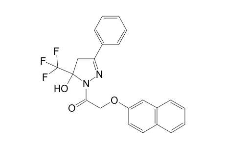 5-Trifluoromethyl-5-hydroxy-4,5-dihydro-3-phenyl-1H-1-(2-naphthoxyacetyl)pyrazole