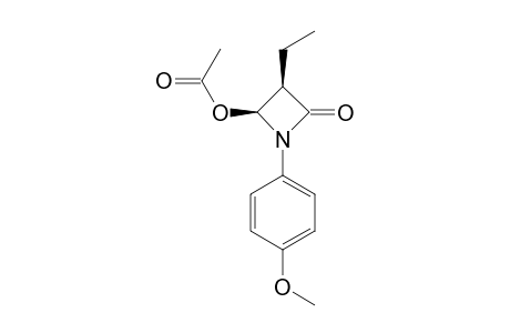 TRANS-4-ACETOXY-1-PARA-ANISYL-3-ETHYLAZETIDIN-2-ONE