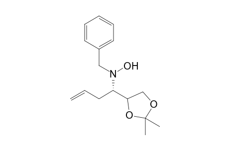 N-Benzyl-N-[(S)-1-(2,2-dimethyl-[1,3]dioxolan-4-yl)-but-3-enyl]-hydroxylamine