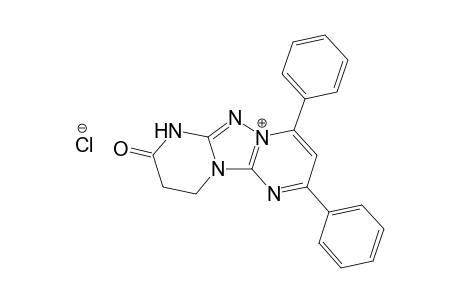 8-Oxo-2,4-diphenyl-7,8,9,10-tetrahydro[1,2,4]triazolo[1,5-a:4,3-a']dipyrimidin-5-ium chloride