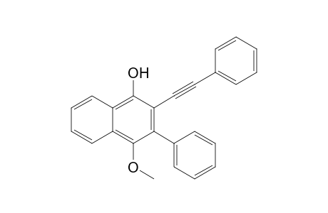 4-Hydroxy-1-methoxy-2-phenyl-3-(2-phenylethynyl)naphthalene