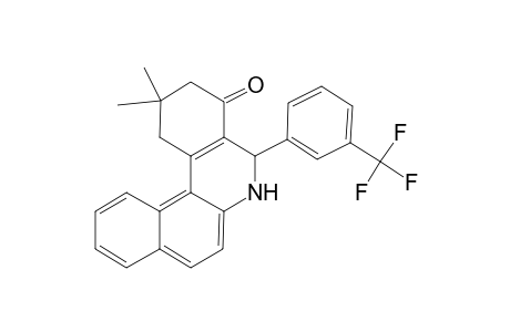2,2-Dimethyl-5-[3-(trifluoromethyl)phenyl]-2,3,5,6-tetrahydrobenzo[a]phenanthridin-4(1H)-one