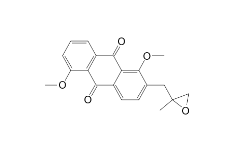 9,10-Anthracenedione, 1,5-dimethoxy-2-[(2-methyloxiranyl)methyl]-