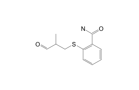 2-(2'-formylpropylthio)benzamide