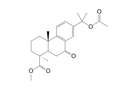 Methyl 13 - acetoxyisopropyl - 7 - oxo - podocarpa - 8,11,13 - trien - 15 - oate (BAD NAME!)