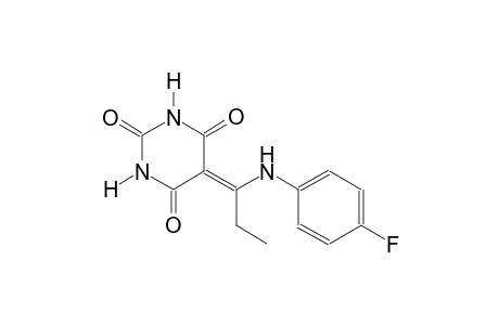 5-[1-(4-fluoroanilino)propylidene]-2,4,6(1H,3H,5H)-pyrimidinetrione