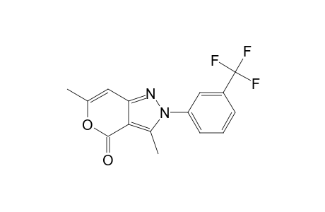 Pyrano[4,3-c]pyrazol-4(2H)-one, 3,6-dimethyl-2-[3-(trifluoromethyl)phenyl]-