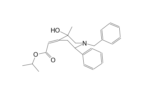 ethanoic acid, [5-hydroxy-5-methyl-2-phenyl-1-(phenylmethyl)-4-piperidinylidene]-, 1-methylethyl ester, (2E)-