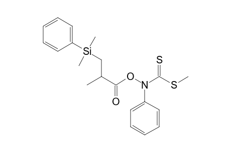 Methyl 3-(dimethyl(phenyl)silyl)-2-methylpropanoyloxy(phenyl)carbamodithioate