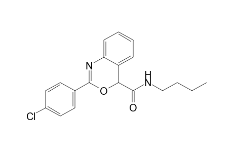 N-(n-Butyl)-2-(4-chlorophenyl)-4H-3,1-benzoxazine-4-carboxamide