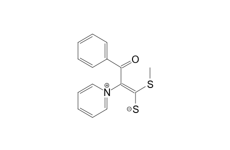 (Z)-3-(methylthio)-1-phenyl-2-(1-pyridin-1-iumyl)-3-sulfanylidene-1-propen-1-olate