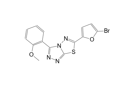 6-(5-bromo-2-furyl)-3-(2-methoxyphenyl)[1,2,4]triazolo[3,4-b][1,3,4]thiadiazole