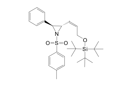 trans/cis-3-Phenyl-2-(3-tri-t-butylsilyloxypropenyl)-N-tosylaziridine
