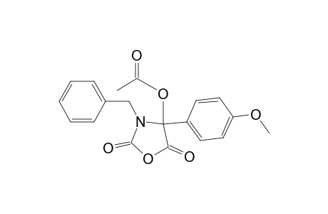 2,5-Oxazolidinedione, 4-(acetyloxy)-4-(4-methoxyphenyl)-3-(phenylmethyl)-