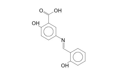 2-Hydroxy-5-(2-hydroxybenzylideneamino)benzoic acid
