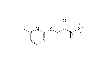 N-(tert-butyl)-2-[(4,6-dimethyl-2-pyrimidinyl)sulfanyl]acetamide