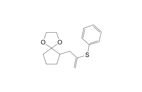 2-(2-Phenylthio)-2-propenyl)cyclopentanone ethylene acetal