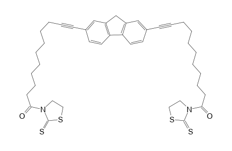 3,3'-[11,11'-(2,7-Fluorenyl)-bis-10-undecynoyl]-bis-thiazolidine-2-thione