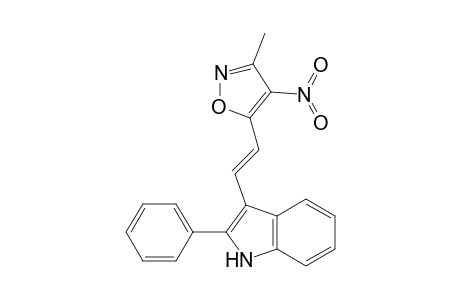 5-{2-[phenyl-indol-3-yl]-ethenyl}(3-methyl-4-nitro)isoxazole