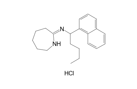 HEXAHYDRO-2-{[1-(1-NAPHTHYL)PENTYL]IMINO}-1H-AZEPINE, MONOHYDROCHLORIDE
