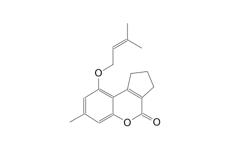 7-methyl-9-[(3-methyl-2-butenyl)oxy]-2,3-dihydrocyclopenta[c]chromen-4(1H)-one