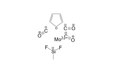 Tricarbonyl(pi-cyclopentadienyl)(difluoromethylsilyl)molybdamium(II)