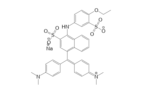 Methylium, bis[4-(dimethylamino)phenyl][4-[(4-methoxy-3-sulfophenyl)amino]-3-sulfo-1-naphthyl]-, monosodium salt