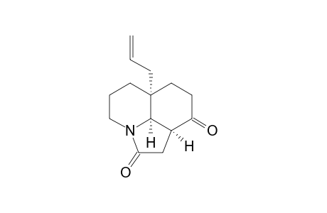4H-Pyrrolo[3,2,1-ij]quinoline-2,9-dione, octahydro-6a-(2-propenyl)-, (6a.alpha.,9a.alpha.,9b.alpha.)-(.+-.)-