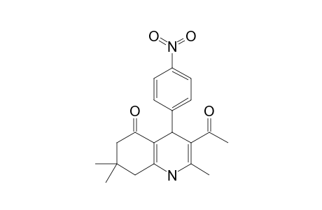 3-METHYLCARBONYL-4-(4-NITROPHENYL)-1,4,5,6,7,8-HEXAHYDRO-2,7,7-TRIMETHYL-5-OXOQUINOLINE