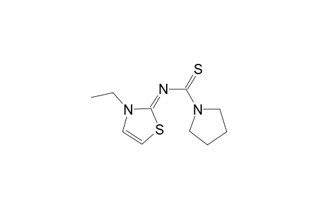 N-((2Z)-3-Ethyl-1,3-thiazol-2(3H)-ylidene)-1-pyrrolidinecarbothioamide