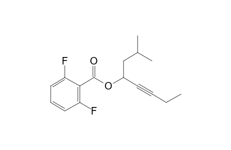 1-Isobutyl-2-pentynyl 2,6-difluorobenzoate