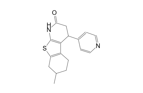 benzo[4,5]thieno[2,3-b]pyridin-2(1H)-one, 3,4,5,6,7,8-hexahydro-7-methyl-4-(4-pyridinyl)-