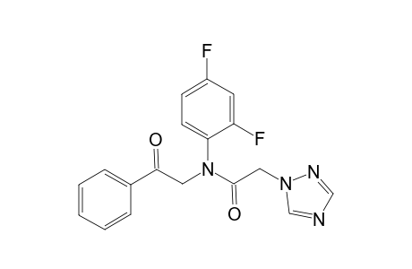 N-(2,4-difluorophenyl)-N-(2-oxo-2-phenylethyl)-2-(1H-1,2,4-triazol-1-yl)acetamide