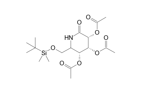 (3R,4R,5R,6R)-3,4,5-Triacetoxy-2-(tert-butyldimethylsilyloxymethyl)-6-oxopiperidine