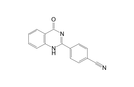 p-(1,4-DIHYDRO-4-OXO-2-QUINAZOLINYL)BENZONITRILE