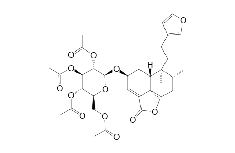 AMARISOLIDE-PERACETYLATED;2-BETA-O-TETRAACETYL-BETA-D-GLUCOPYRANOSYL-NEO-CLERODA-3,13(16),14-TRIEN-15,16-EPOXY-18,19-OLIDE