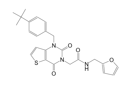 2-(1-(4-tert-butylbenzyl)-2,4-dioxo-1,4-dihydrothieno[3,2-d]pyrimidin-3(2H)-yl)-N-(2-furylmethyl)acetamide