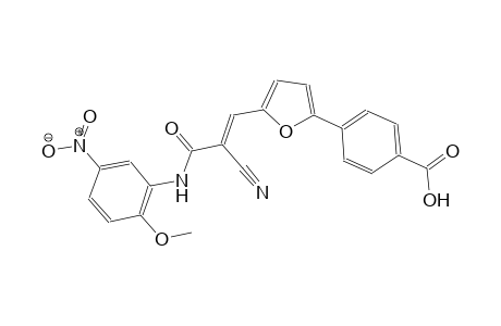 4-{5-[(1E)-2-cyano-3-(2-methoxy-5-nitroanilino)-3-oxo-1-propenyl]-2-furyl}benzoic acid
