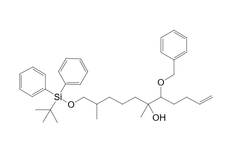 (4R*,5S*)-5-Benzyloxy-10-(tert-butyldiphenylsiloxy)methyl-6-methylundec-1-en-6-ol