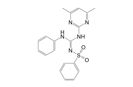 benzenesulfonamide, N-[(Z)-[(4,6-dimethyl-2-pyrimidinyl)amino](phenylamino)methylidene]-