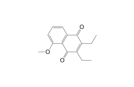 1,4-Naphthalenedione, 2,3-diethyl-5-methoxy-